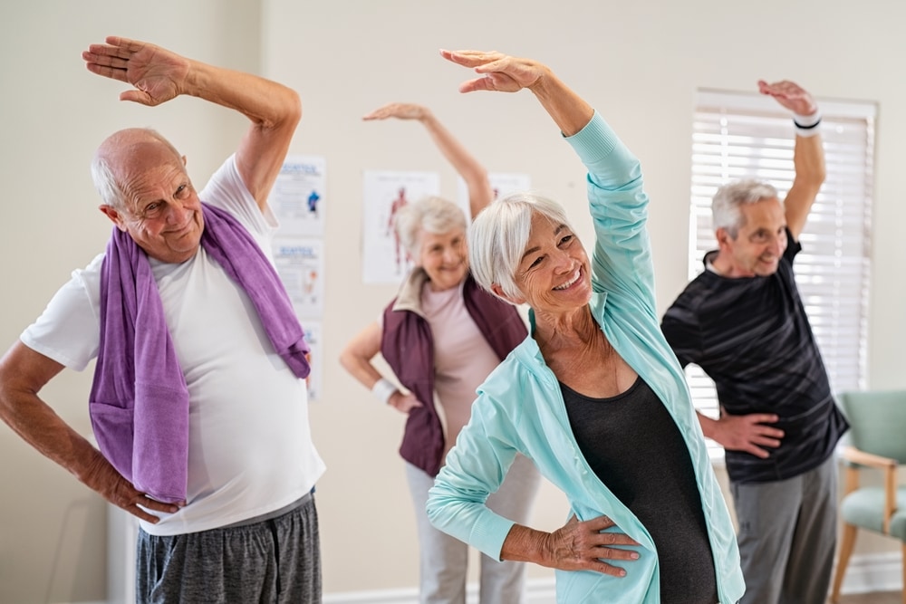 Stay physically active with yoga and stretching exercises.(Shutterstock)