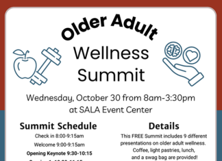 Registration Now Open For Upcoming ‘For Older Adult Wellness Summit’ At SALA Event Center Registration Now Open For Upcoming ‘For Older Adult Wellness Summit’ At SALA Event Center
