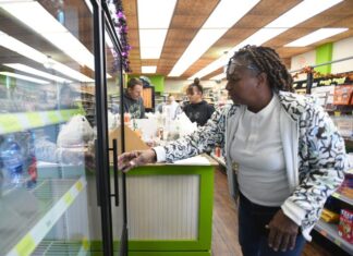 Stark County Food Council working to provide access to healthy food Damita Danzy of Canton shops at StarkFresh Grocery Store in downtown Canton.