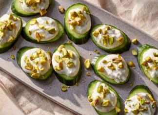 Tzatziki Cucumber Slices Tzatziki Cucumber Slices