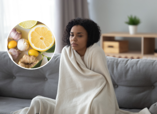 Dietitian Reveals Top Foods to Eat and Avoid to Not Get Sick Sick woman and foods for immunity