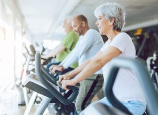 Research-backed app helps seniors stay active – News Center Image shows seniors exercising