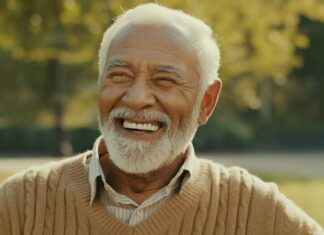 Immune Resilience Grants 15-Year Survival Advantage in Aging Aging man smiling on a park bench