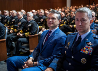 A Novice Defense Secretary Lectures the Brass on What It Takes to Win A Novice Defense Secretary Lectures the Brass on What It Takes to Win