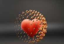 Stronger PM2.5 standards in the UK would benefit heart health a red heart surrounded by tiny gold hearts